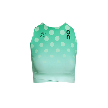 On Crop Top Light Distance Mint | White (Women'S)