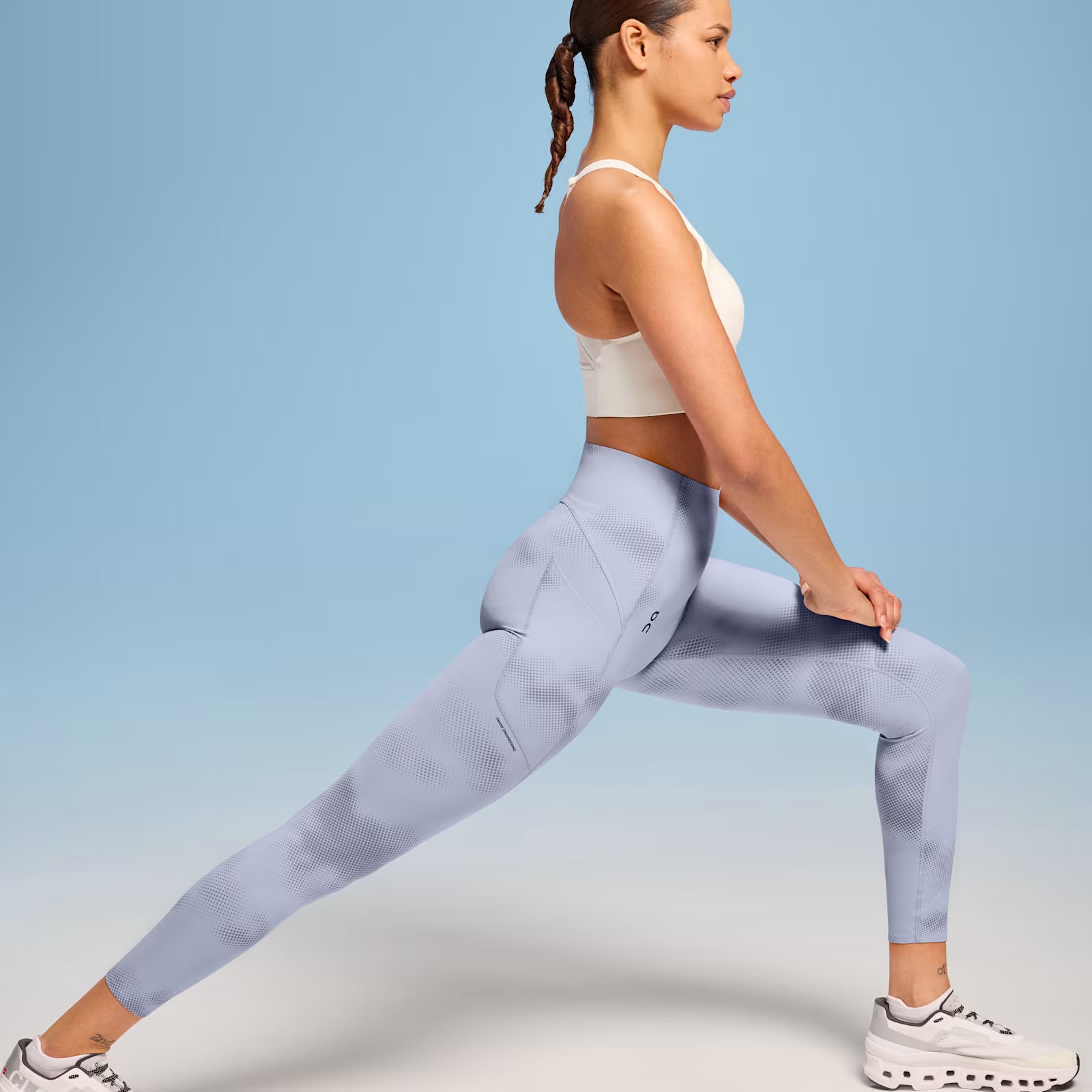On Movement Tights Graphic Nimbus | Feather (Women'S)