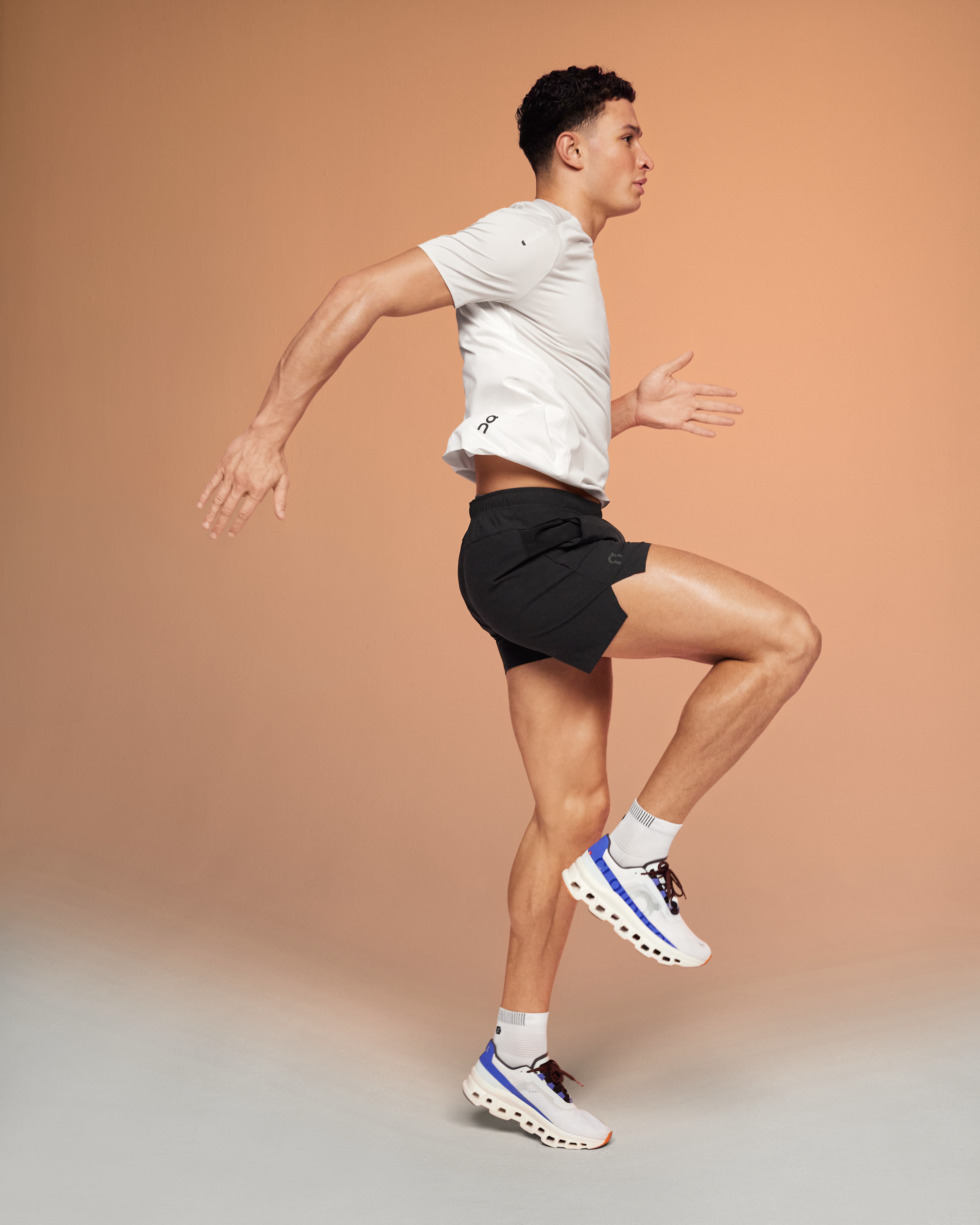 on essential shorts Black