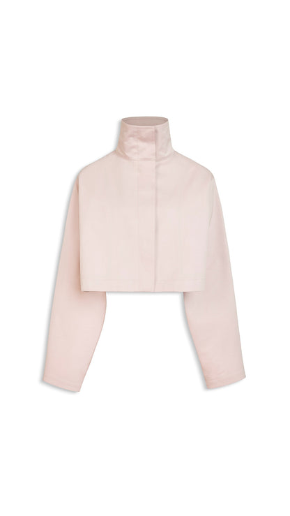 Alaïa Silk Cotton Cropped Jacket