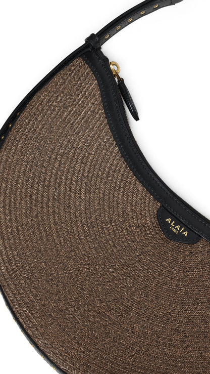 Alaïa One Piece Demi Lune Bag In Paper Straw