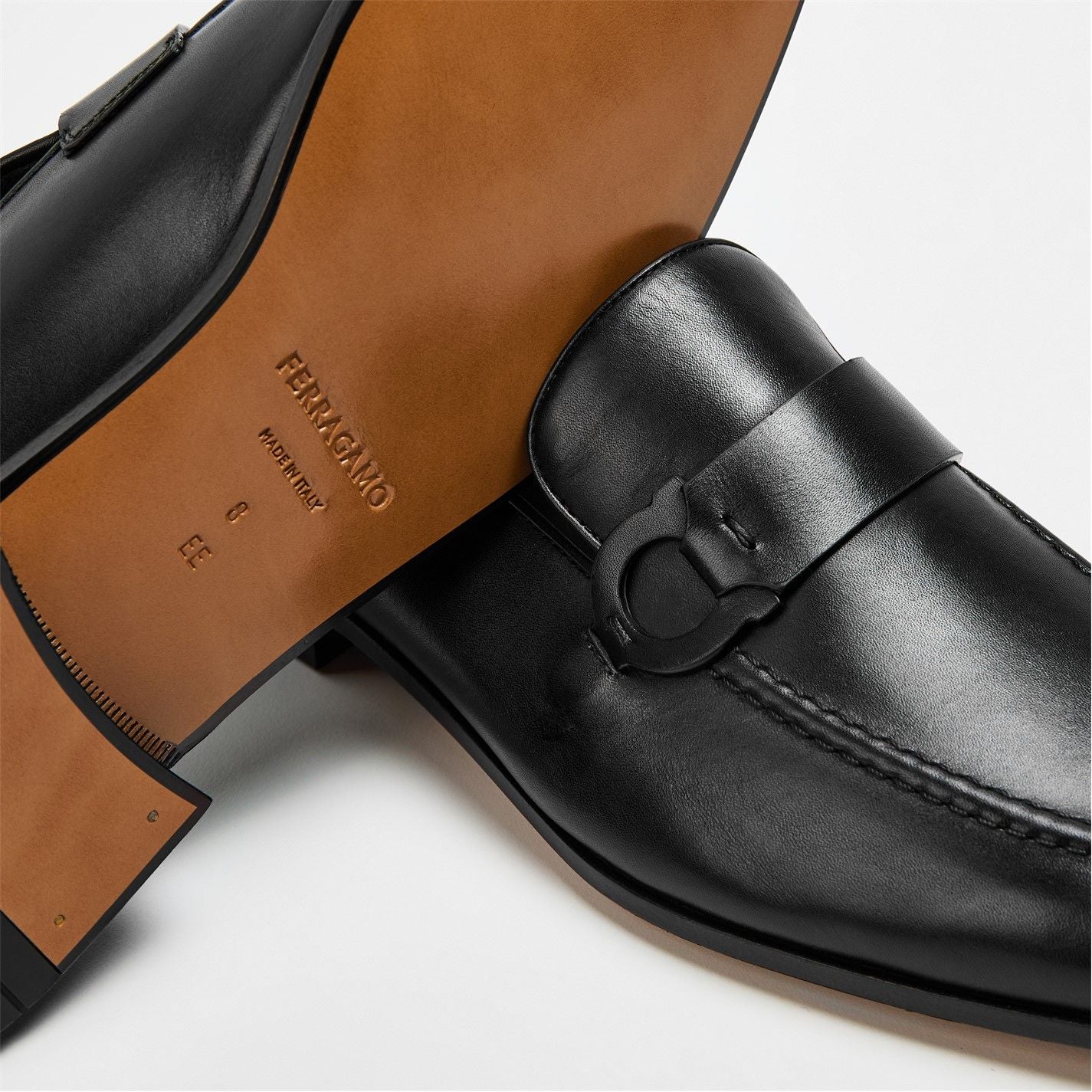  Gancini Loafers Black