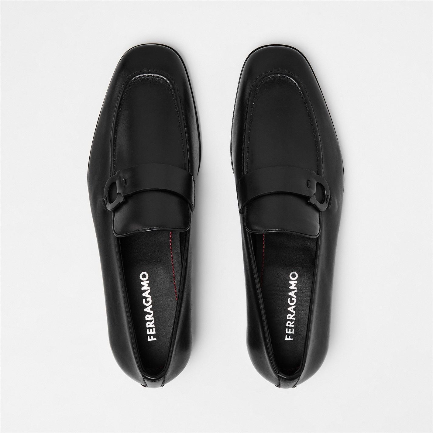  Gancini Loafers Black