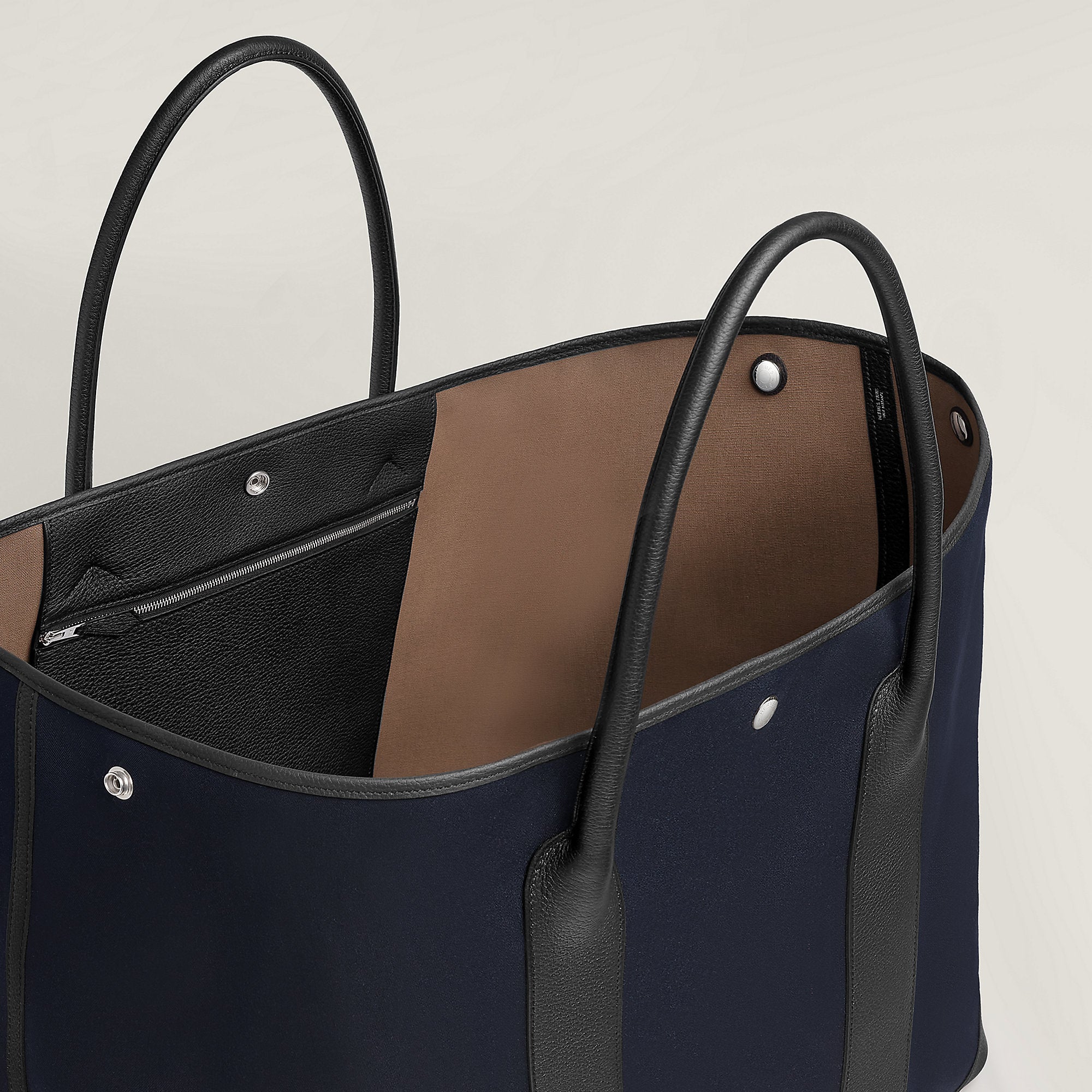  Hermes Garden Party 49 Voyage Bag Bleu Marine