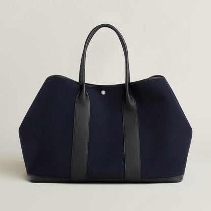  Hermes Garden Party 49 Voyage Bag Bleu Marine