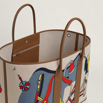  Hermes Garden Party Voyage 49 Bag Gris Misty