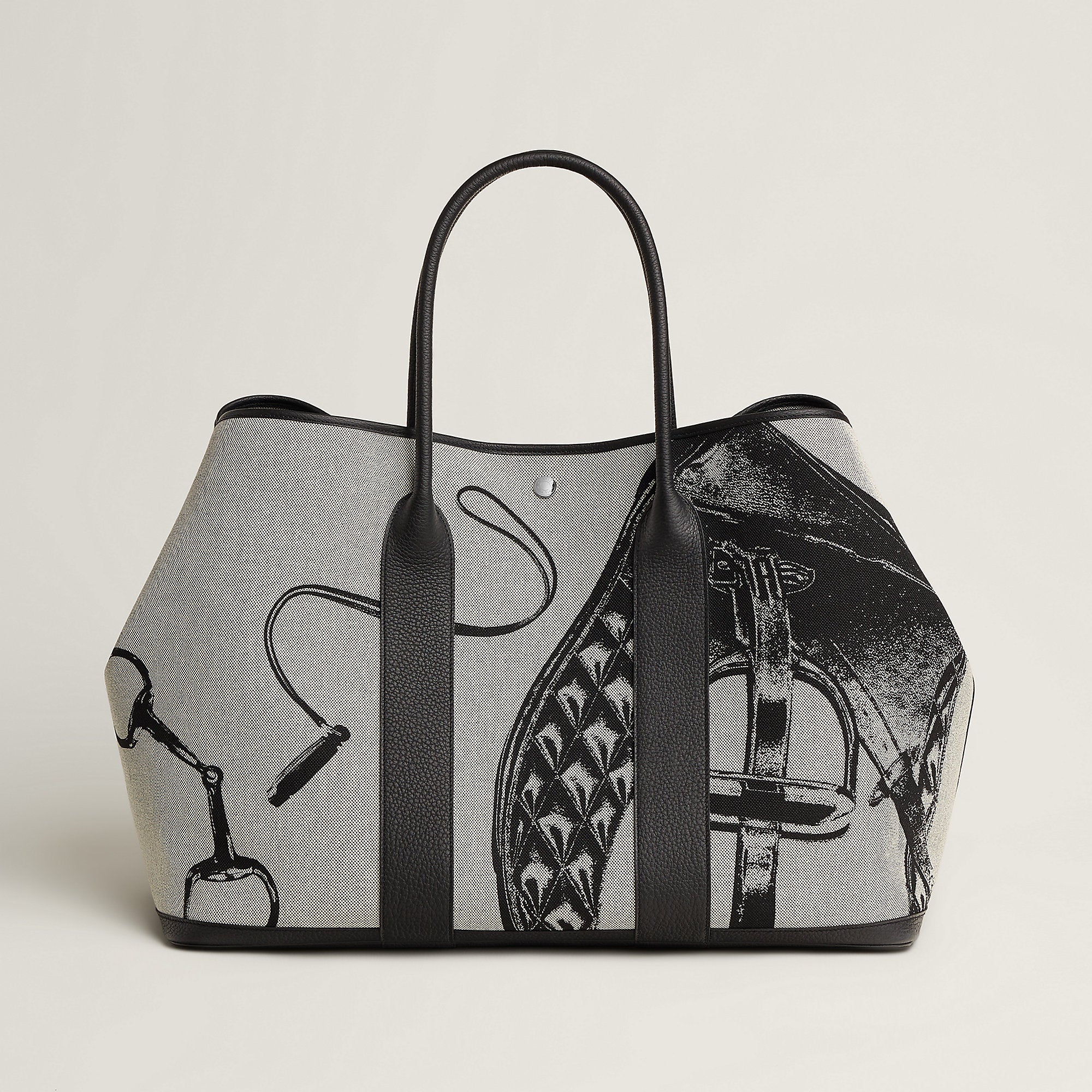  Hermes Garden Party Voyage 49 Bag Noir