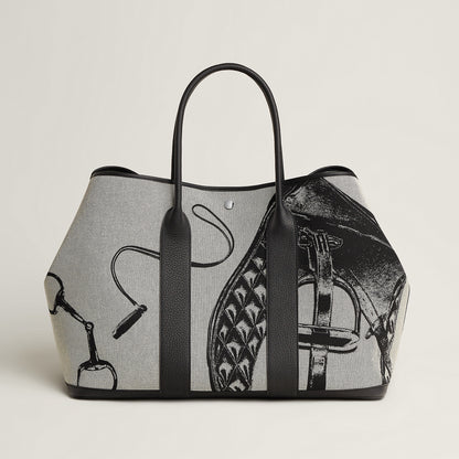  Hermes Garden Party Voyage 49 Bag Noir