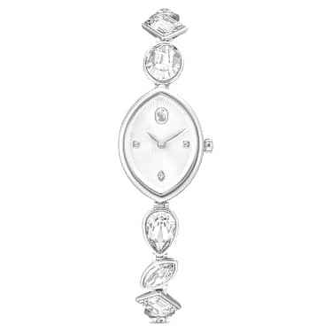 Swarovski Gema Watch Crystal Bracelet Silver Tone Stainless Steel SW5737955