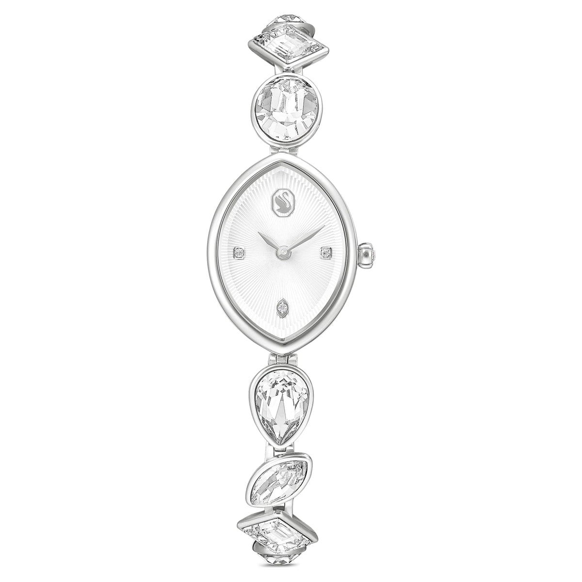 Swarovski Gema Watch Crystal Bracelet Silver Tone Stainless Steel SW5737955