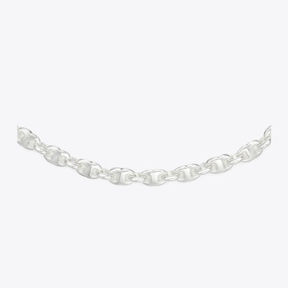 Tory Burch Gemini Link Delicate Necklace Light Silver