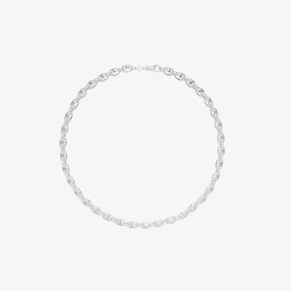 Tory Burch Gemini Link Delicate Necklace Light Silver