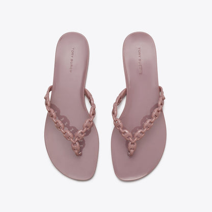 Tory Burch Gemini Link Jelly Flip-Flop LIGHT MAUVE