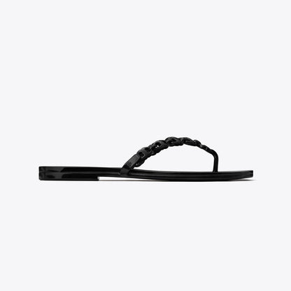 Tory Burch Gemini Link Jelly Flip-Flop BLACK
