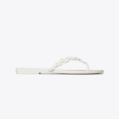 Tory Burch Gemini Link Jelly Flip-Flop WHITE