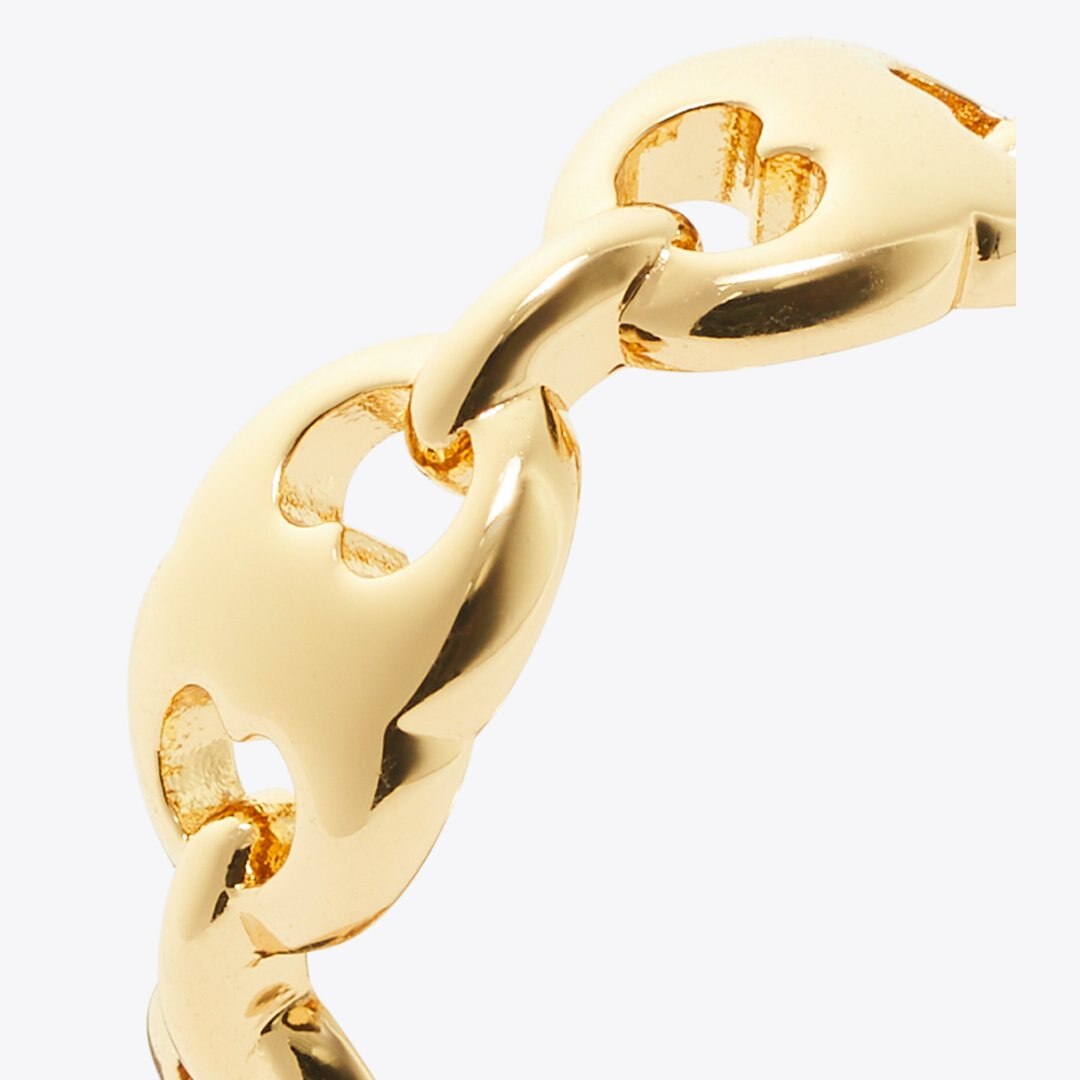 Tory Burch Gemini Link Ring Light Brass