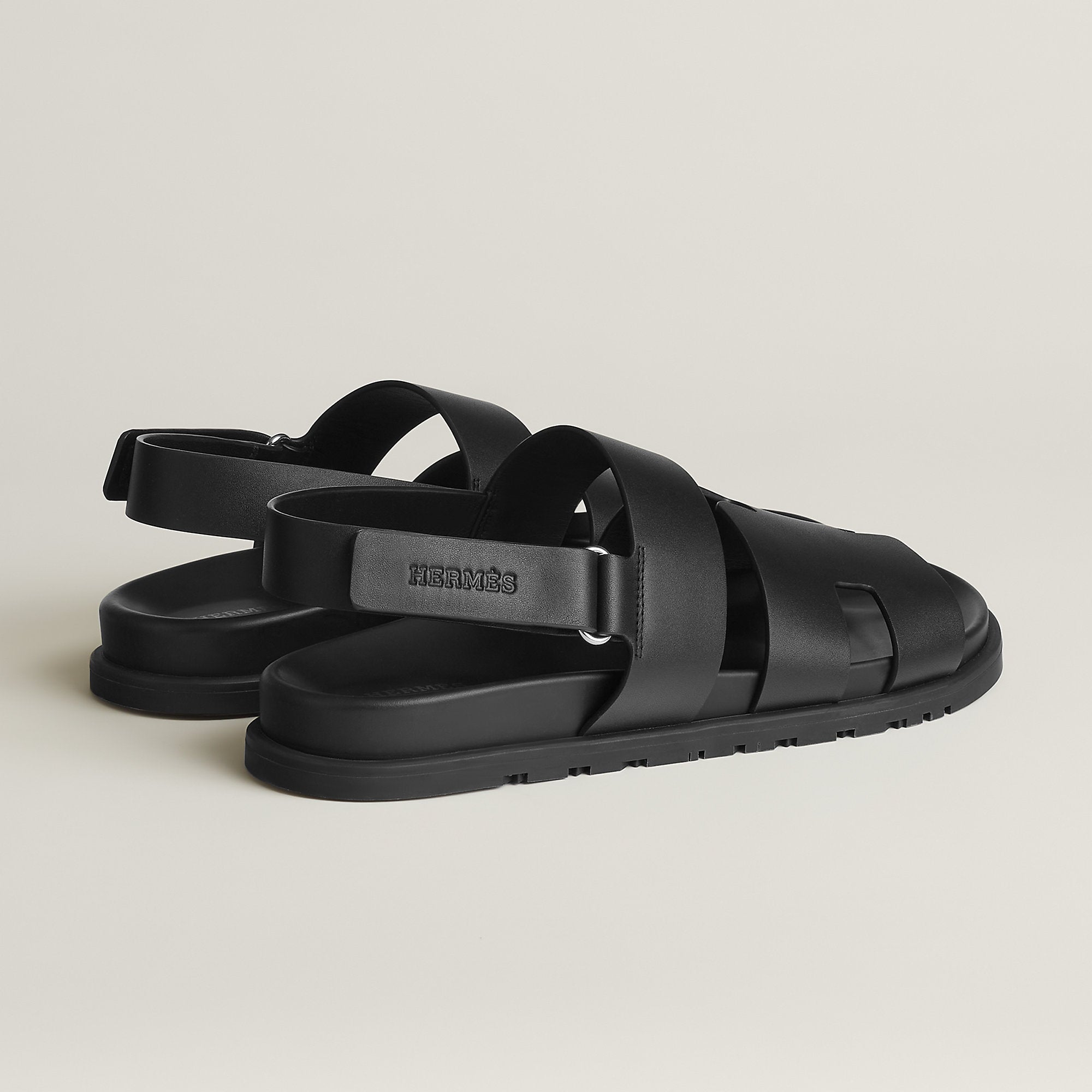  Hermes Genius Sandal Noir