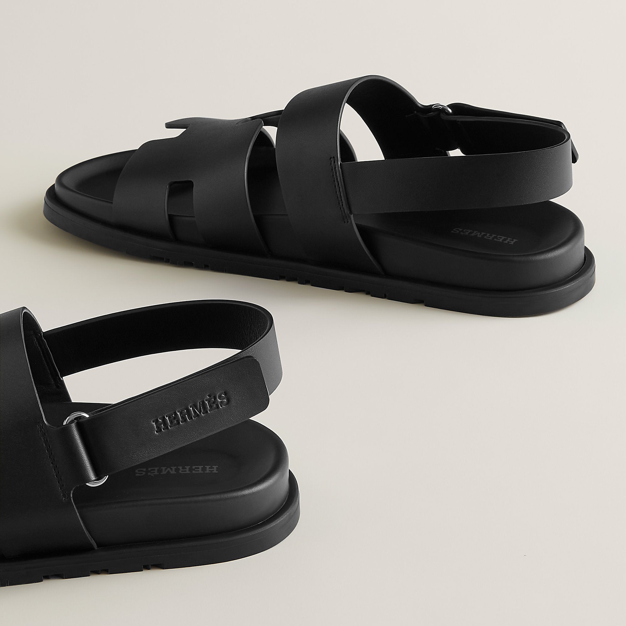  Hermes Genius Sandal Noir