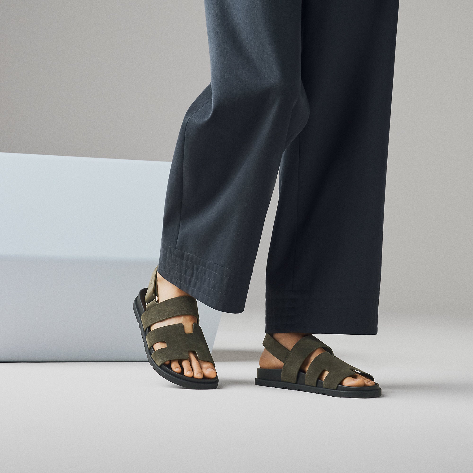  Hermes Genius Sandal Vert Fort