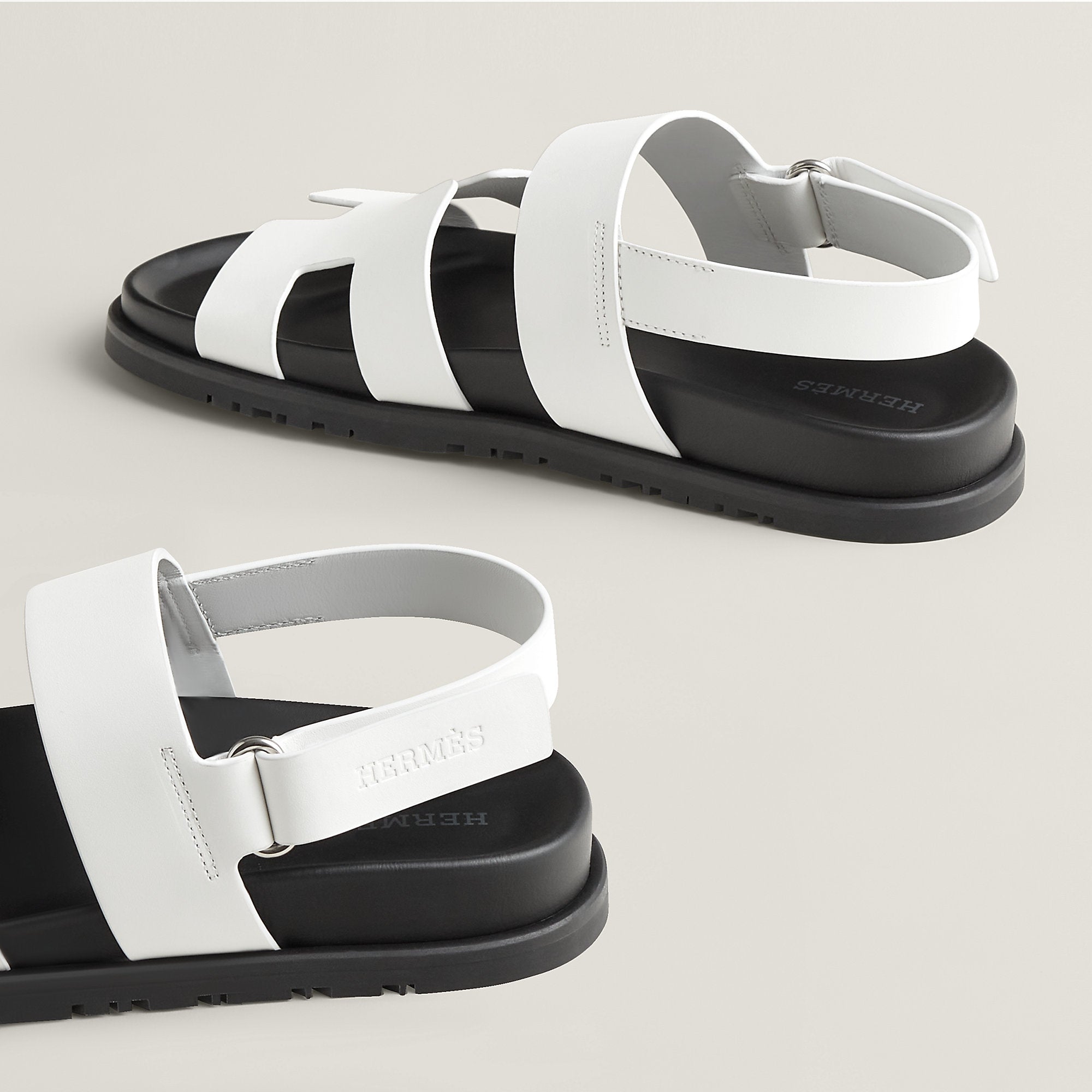  Hermes Genius Sandal Blanc