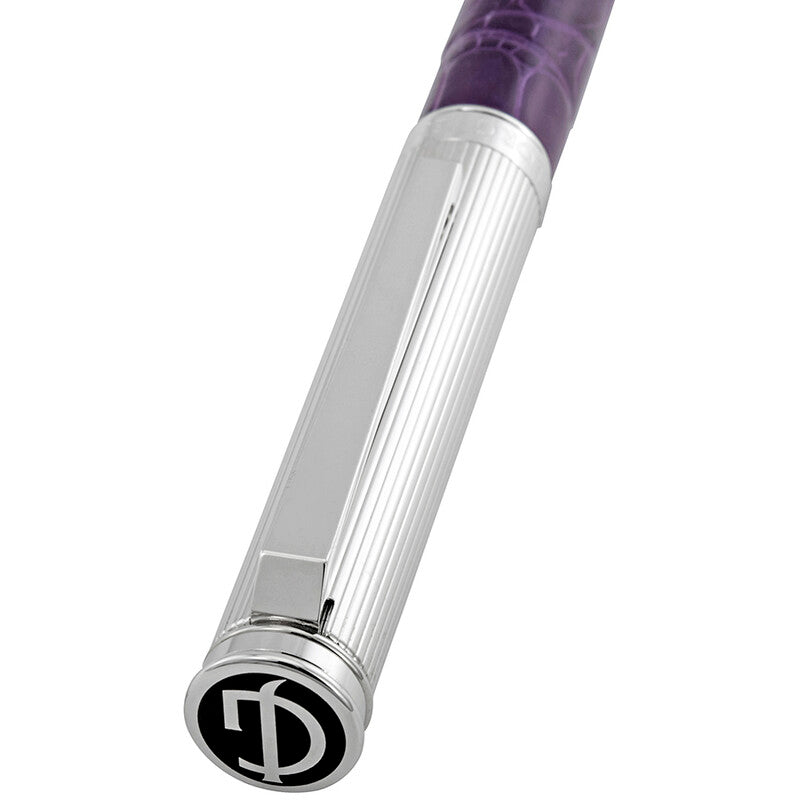 Georg Jensen Bespoke Purple Alligator Ballpoint Pen