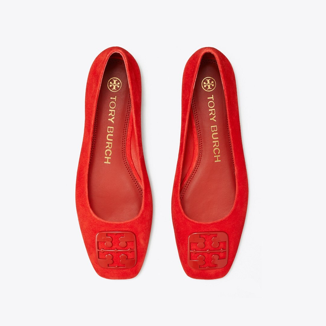 Tory Burch Georgia Ballet Flat Triple Red
