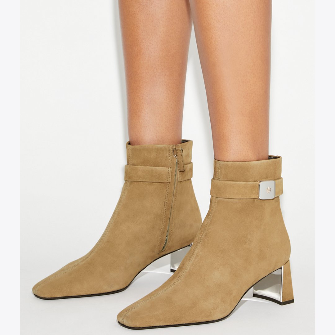 Tory Burch Georgia Heeled Ankle Boot RIVER ROCK