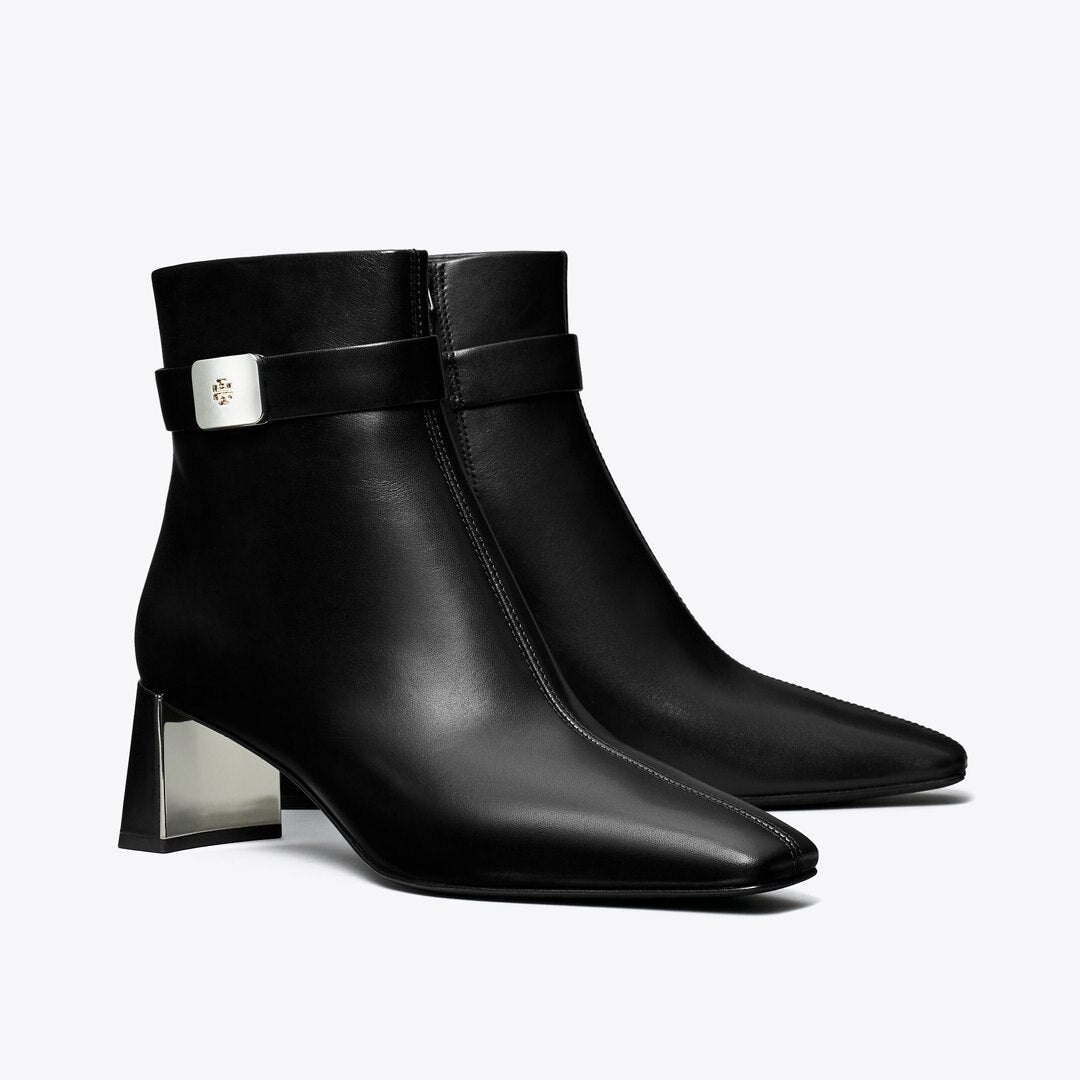 Tory Burch Georgia Heeled Ankle Boot PERFECT BLACK