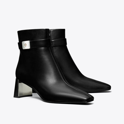 Tory Burch Georgia Heeled Ankle Boot PERFECT BLACK