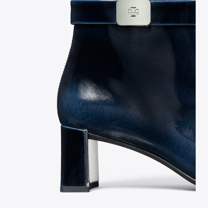 Tory Burch Georgia Heeled Ankle Boot AGED NAVY