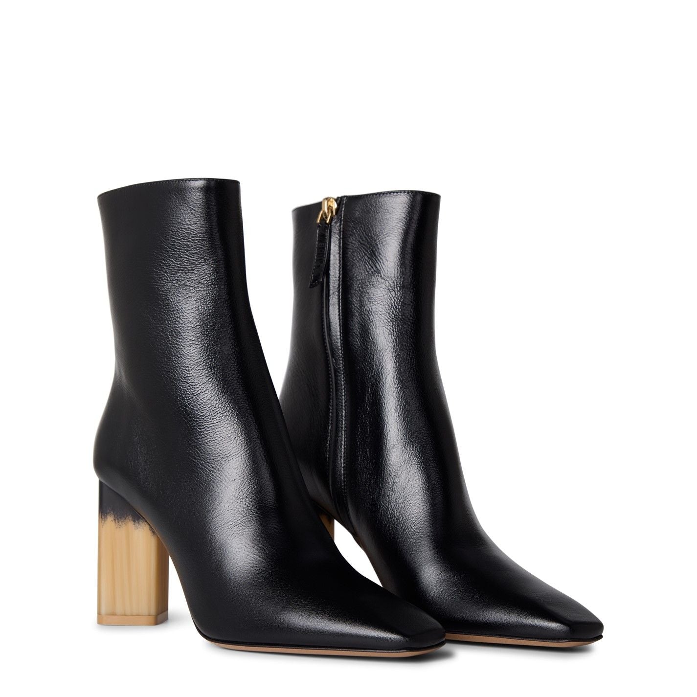  Georgia Heeled Ankle Boots Black
