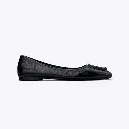 Tory Burch Georgia Pav Ballet PERFECT BLACK