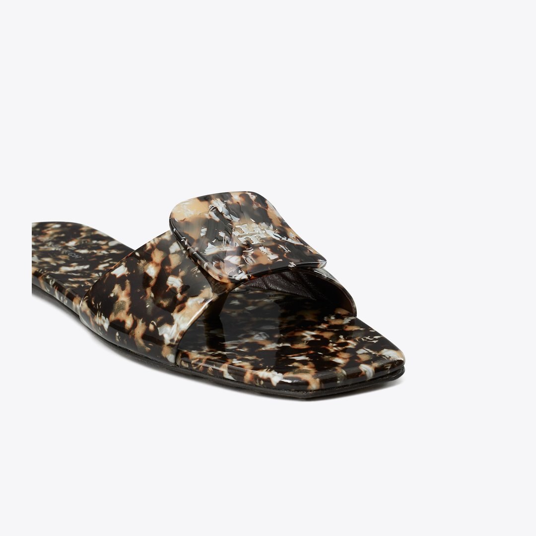 Tory Burch Georgia Slide CARAMEL MULTI