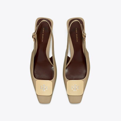 Tory Burch Georgia Slingback ECRU