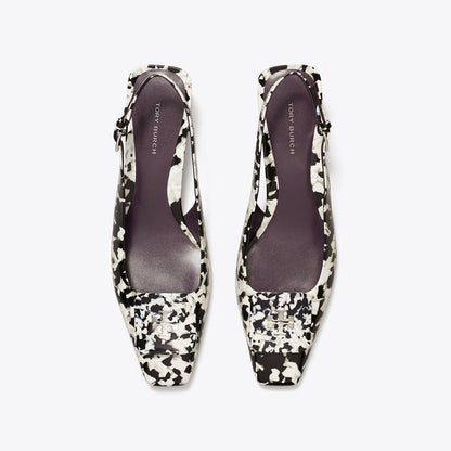 Tory Burch Georgia Slingback Pump DARK MARBLE MULTI-TONE