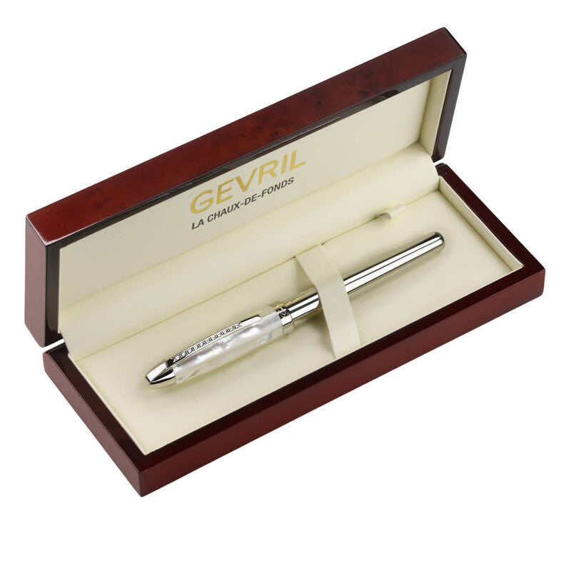 Gevril Morcote Sterling Silver Roller Ball Diamond Pen