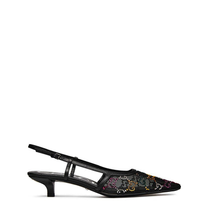 GG Slingback Pumps Blk Multi 1000