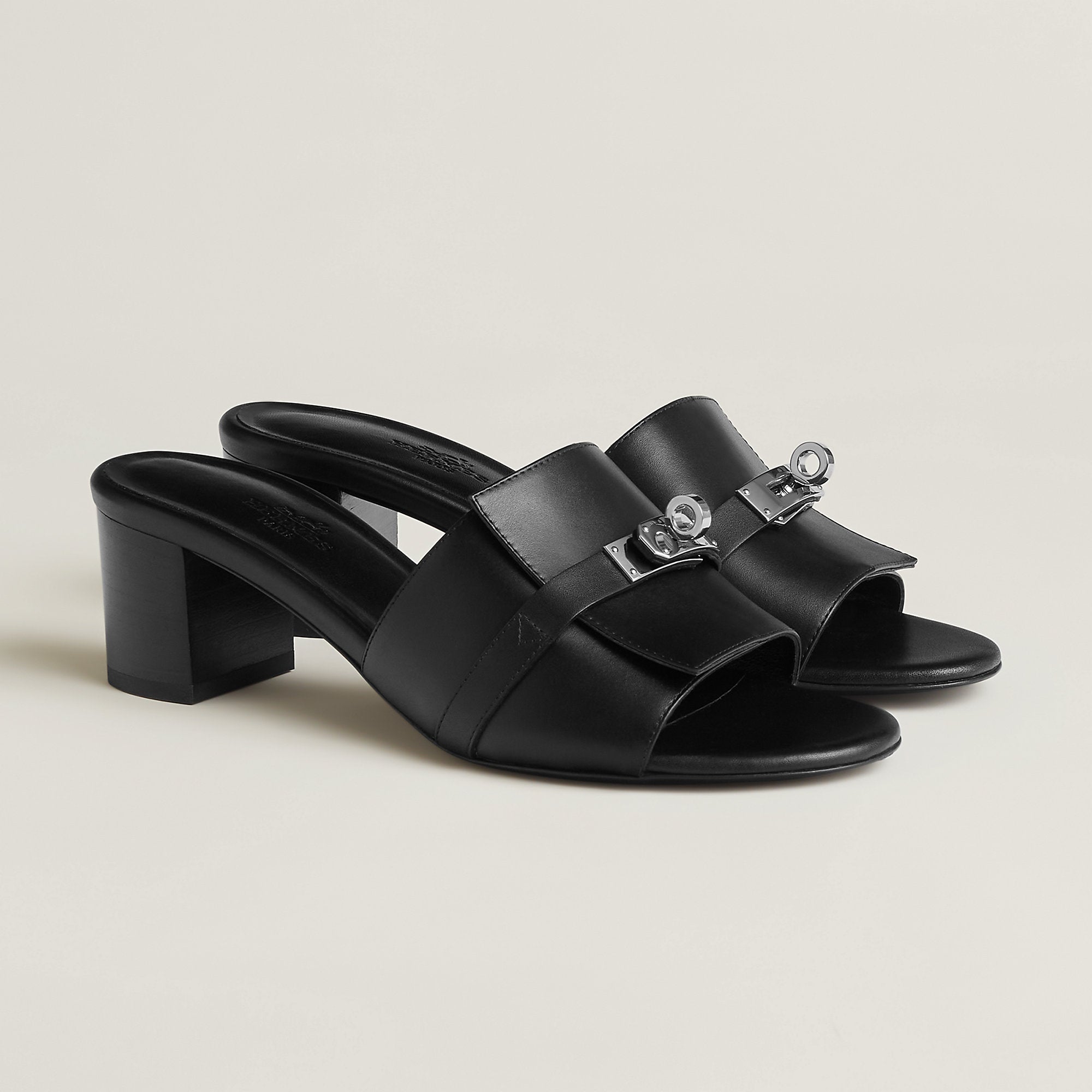  Hermes Gigi 50 Sandal Noir