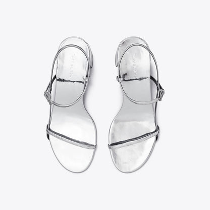 Tory Burch Gigi Heeled Sandal SILVER