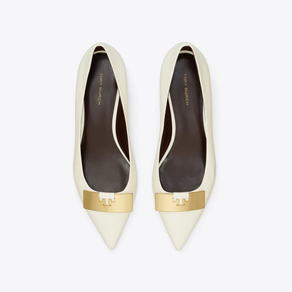 Tory Burch Gigi Petite Pump LIGHT CREAM / GOLD