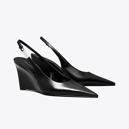 Tory Burch Gigi Slingback Wedge PERFECT BLACK