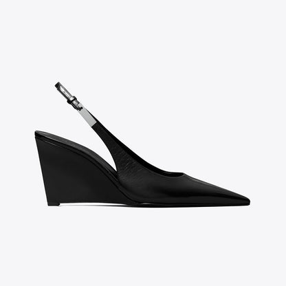 Tory Burch Gigi Slingback Wedge PERFECT BLACK
