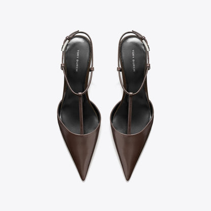 Tory Burch Gigi T-Strap Wedge Cocoa