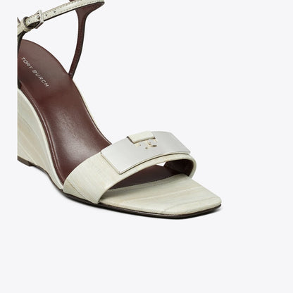 Tory Burch Gigi Wedge Sandal DRIFTWOOD / SILVER