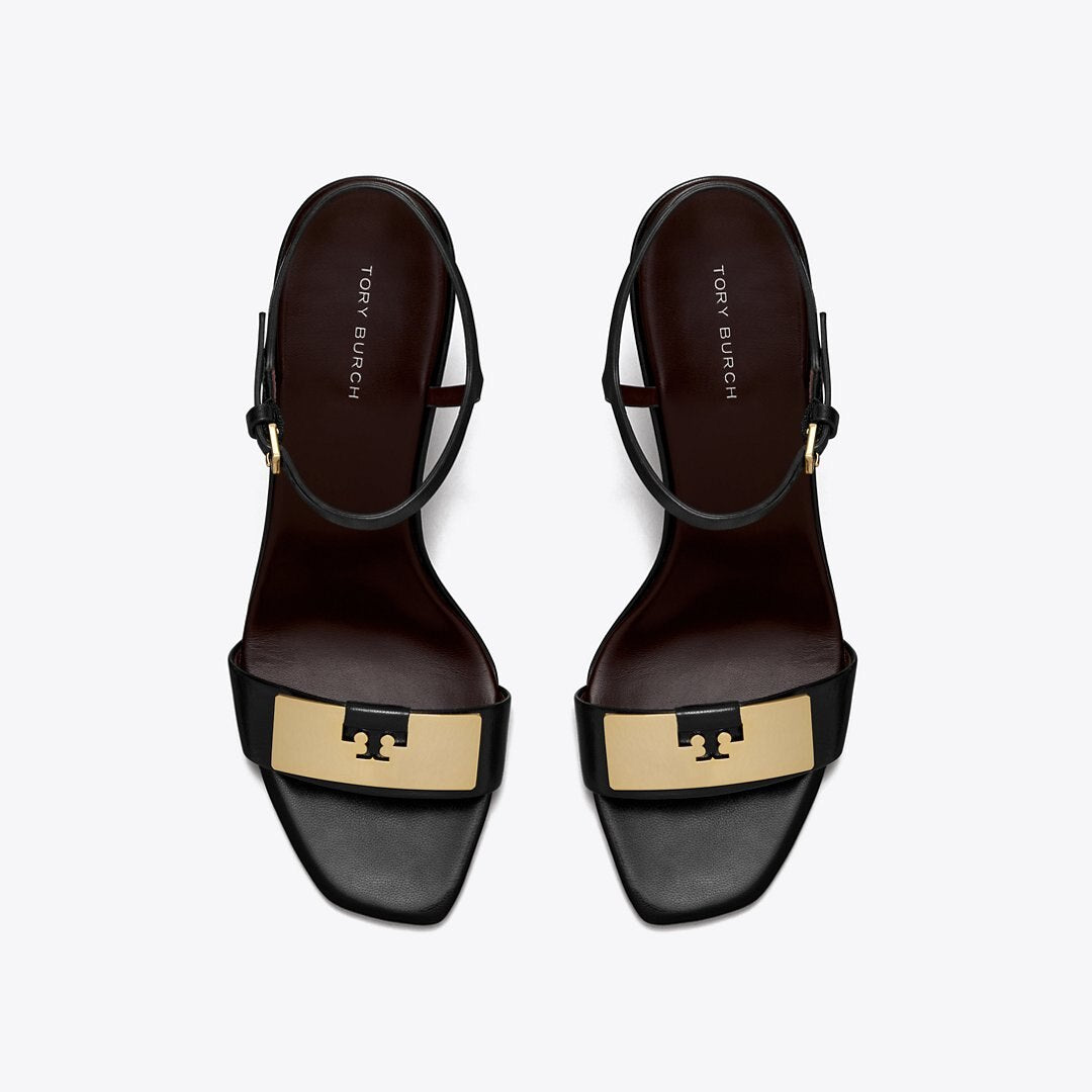 Tory Burch Gigi Wedge Sandal PERFECT BLACK / GOLD