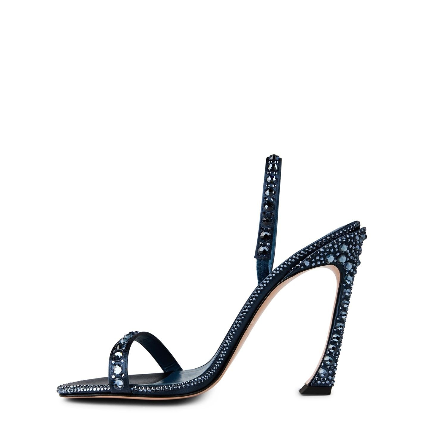 Ginevra 100 Crystal Sandals Storm Blue