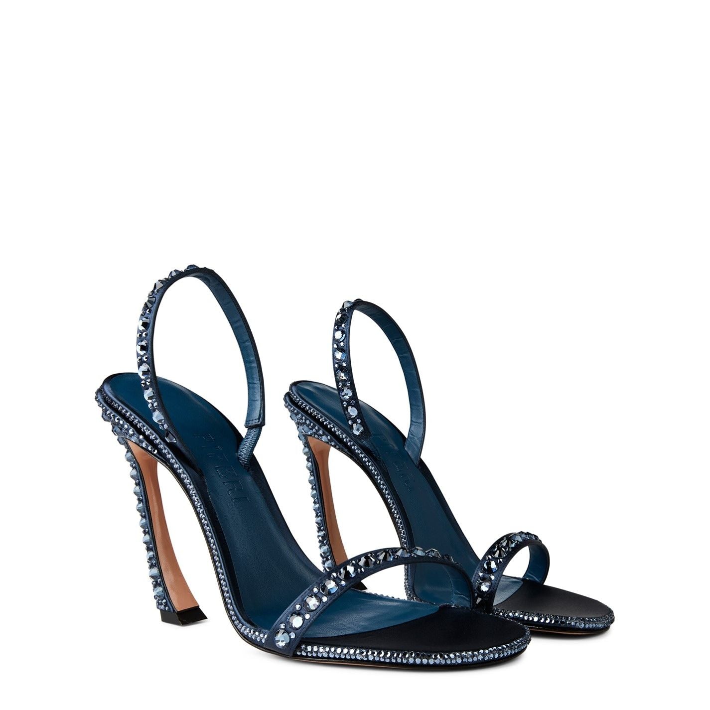  Ginevra 100 Crystal Sandals Storm Blue