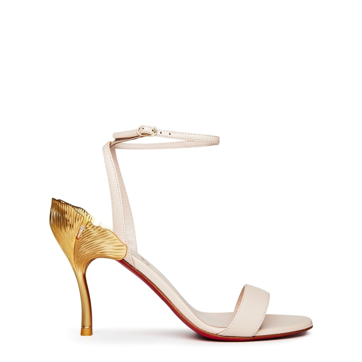  Ginko Girl 85mm Leather Sandals Leche