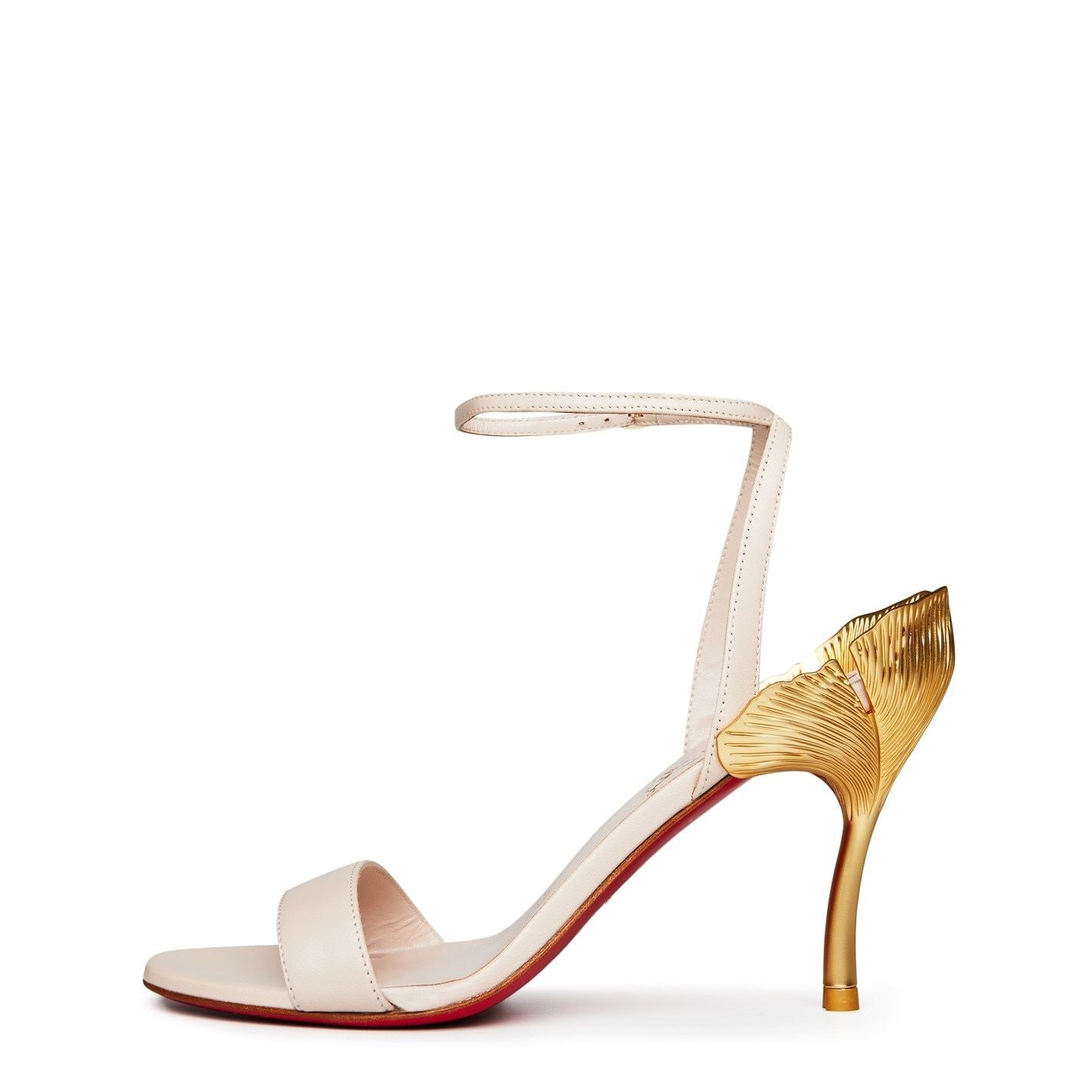  Ginko Girl 85mm Leather Sandals Leche