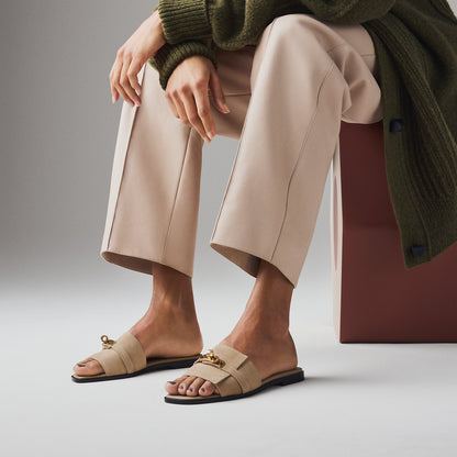  Hermes Giulia Sandal Beige Sable